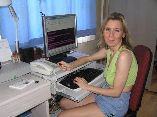 Ich vor meinem Computer
