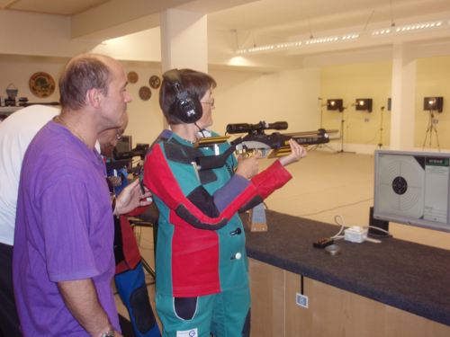 Andrea und Erwin beim Training