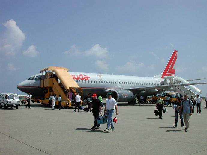 Unser Flugzeug war eine Boeing 737-800 