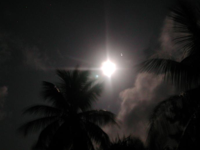 die Nacht war dadurch sehr hell